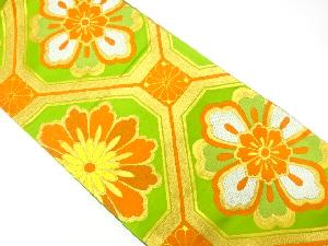 アンティーク　花蜀江模様織り出し袋帯（材料）